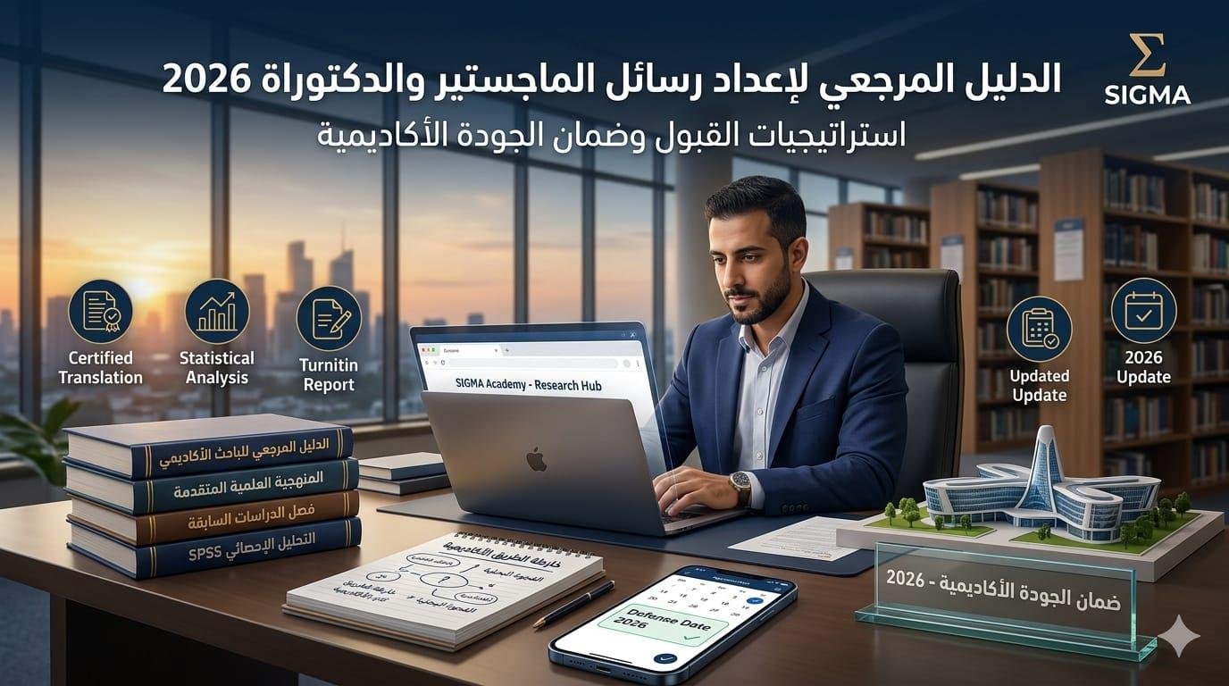 الدليل المرجعي لإعداد رسائل الماجستير والدكتوراة 2026: استراتيجيات القبول وضمان الجودة الأكاديمية